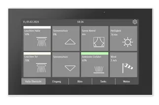 Elsner: Bedien- und Anzeigepanel Fabro KNX.